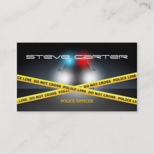 Visite Carte de criminaliste de policier de cannette de