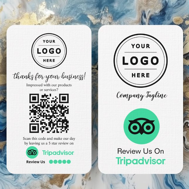 Visite Carte de demande de révision TripAdvisor avec code (leave a review)