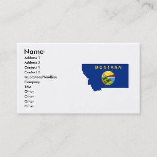 Visite Carte de drapeau du Montana
