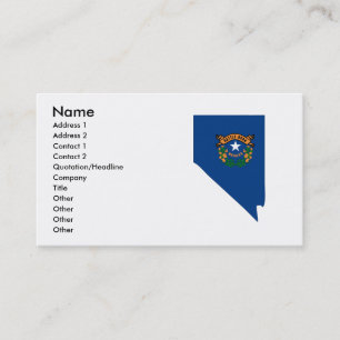 Visite Carte de drapeau du Nevada