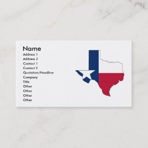 Visite Carte de drapeau du Texas