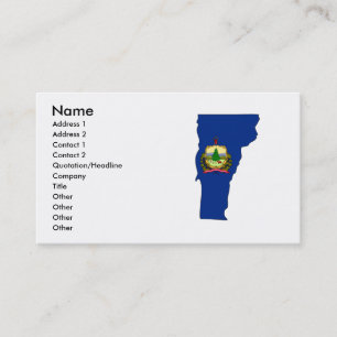 Visite Carte de drapeau du Vermont