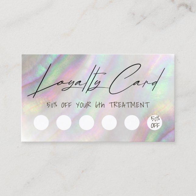 Visite carte de fidélité à la conception de coque (Devant)