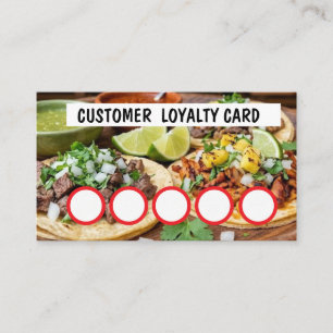 VISITE CARTE DE FIDÉLITÉ CLIENT - TAQUERIA