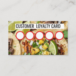 VISITE CARTE DE FIDÉLITÉ CLIENT - TAQUERIA