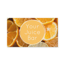 Carte de fidélité de bar à jus
