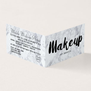 Visite Carte de fidélité de l'artiste maquillage moderne 