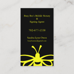 Visite Carte de fidélité des notaires mobiles Busy Bee