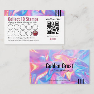 Visite Carte de fidélité holographique pour boulangerie