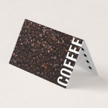 Carte de fidélité minimaliste au café plié moderne