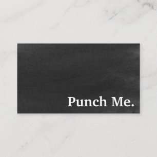 Visite Carte de fidélité minimaliste noire moderne