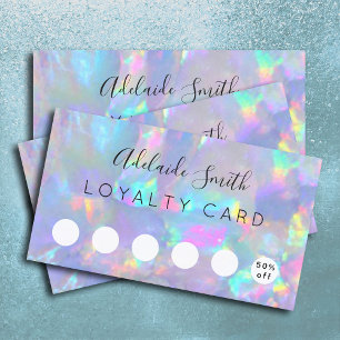 Visite carte de fidélité opal gemstone