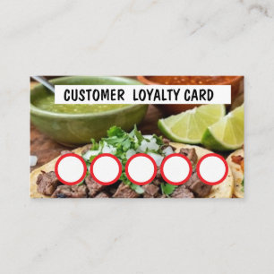 VISITE CARTE DE FIDÉLITÉ POUR TAQUERIA - CLIENT