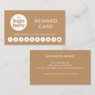 Visite Carte de Fidélité Récompense pour Logo Professionn