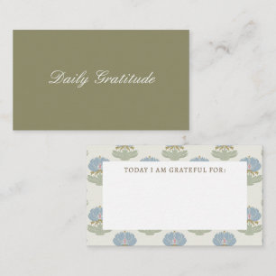 Visite Carte de gratitude quotidienne florale intemporell