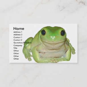 Visite Carte de grenouille