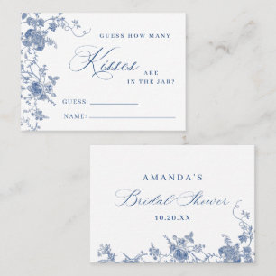 Visite Carte de jeu Combien de fleurs élégantes victorien