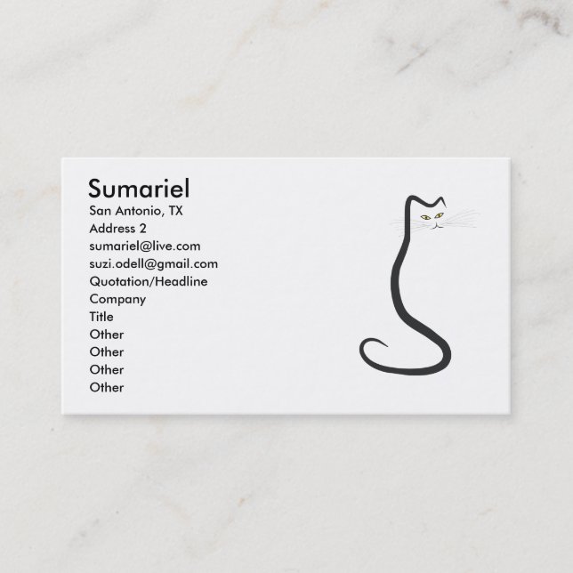 Visite Carte de Kitty (Devant)