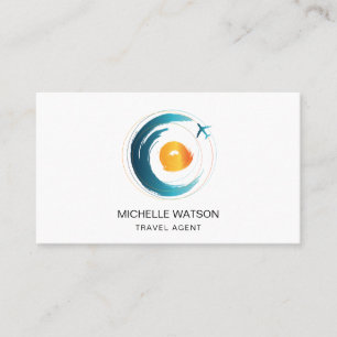Visite Carte de l'agent de voyage Plage Sun Ocean Vacance