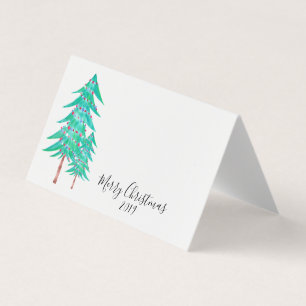 Visite Carte de lieu du dîner de Noël simple
