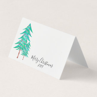 Visite Carte de lieu du dîner de Noël simple