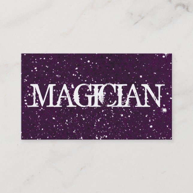Visite Carte de Magicien (Devant)