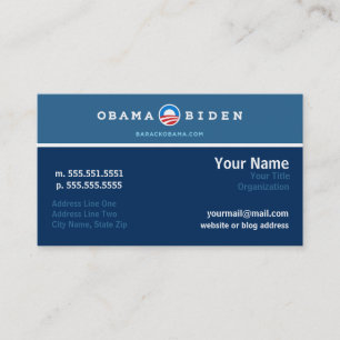 Visite Carte de mise en réseau de campagne d'Obama