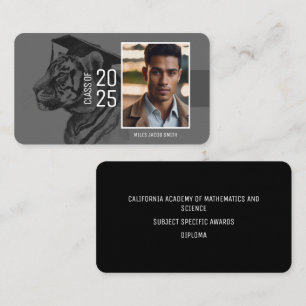 Visite Carte de nom du diplômé