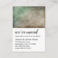 Carte de notification Green Brown Ombre Grunge