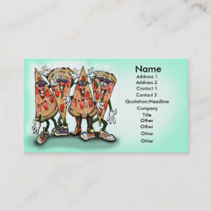 Visite Carte de partie de pizza