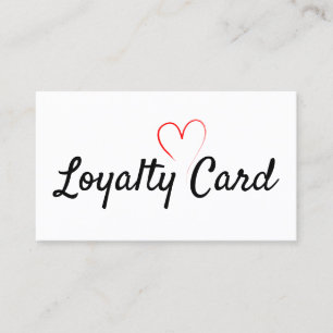 Visite Carte de perforation avec coeur rouge