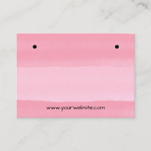 Visite Carte de Présentation Boucles d'Oreilles Rose Conc