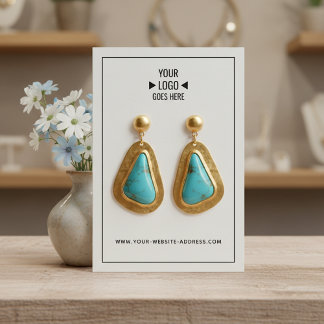Visite Carte de Présentation de Bijoux de Boucle d'Oreill