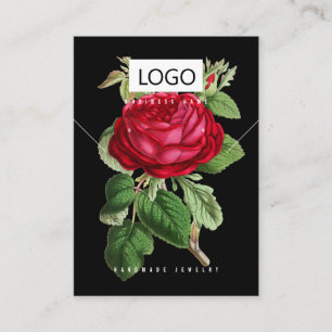 Visite Carte de Présentation de Bijoux de Fleurs de Rose
