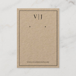 Visite Carte de Présentation de Bijoux de Monogramme à 2