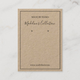 Visite Carte de présentation de bijoux personnalisés en t