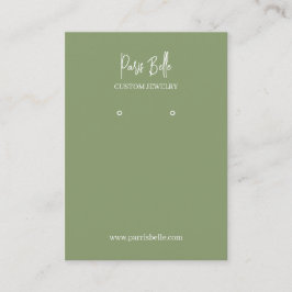 Visite Carte de Présentation de Bijoux Personnalisés en V