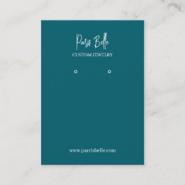 Visite Carte de Présentation de Bijoux sur Mesure Bleu sa