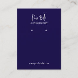 Visite Carte de Présentation de Bijoux sur Mesure Earring