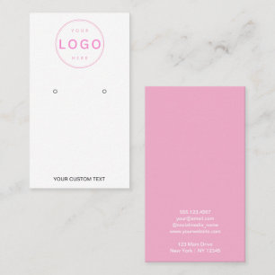 Visite Carte de Présentation de Boucles d'Oreilles Logo C