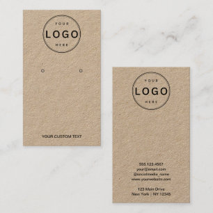 Visite Carte de Présentation de Boucles d'Oreilles Logo C