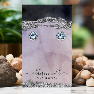 Visite Carte de présentation de boucles d'oreilles modern