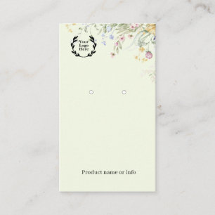 Visite Carte de Présentation de Boucles d'Oreilles   Prés