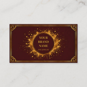 Visite Carte de présentation de bracelet mini en burgundy