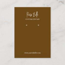 Visite Carte de Présentation Élégante pour Bijoux Personn