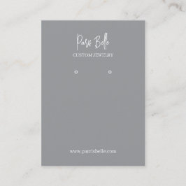 Visite Carte de Présentation Élégante pour Bijoux Personn