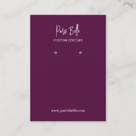 Visite Carte de présentation pour bijoux personnalisés en