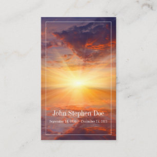 Visite Carte de prière coucher de soleil - Je suis libre