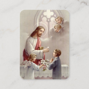 Visite Carte de prière de la première sainte communion
