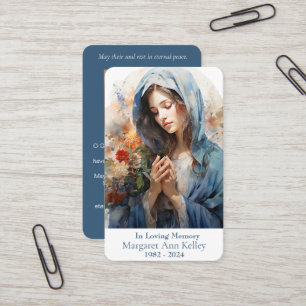 Visite Carte de prière de la Sainte Marie de l'Aquarelle